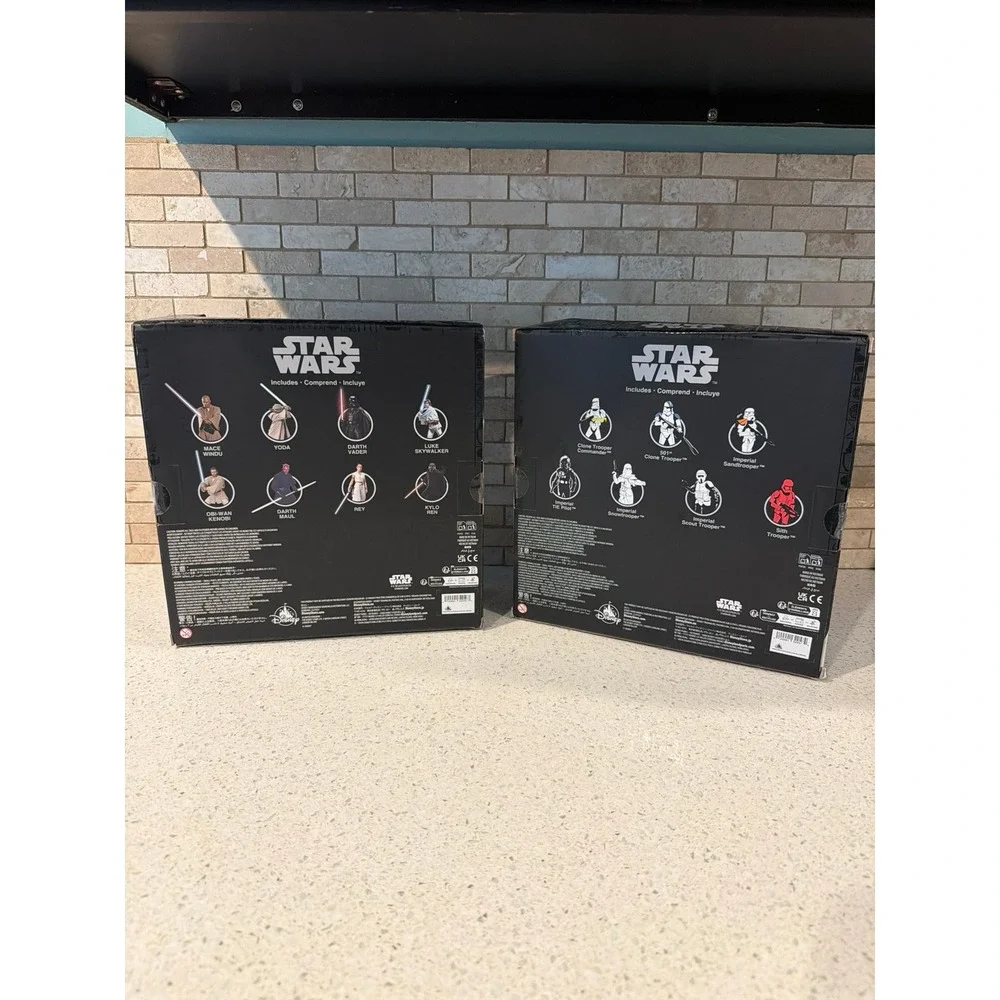 Disney Star Wars Sith & Jedi Figure Set Darth Vader Yoda Kylo Ren Rey New